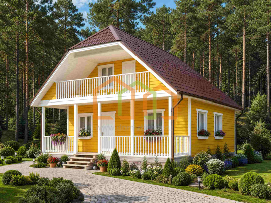 Каркасный дом 8х10